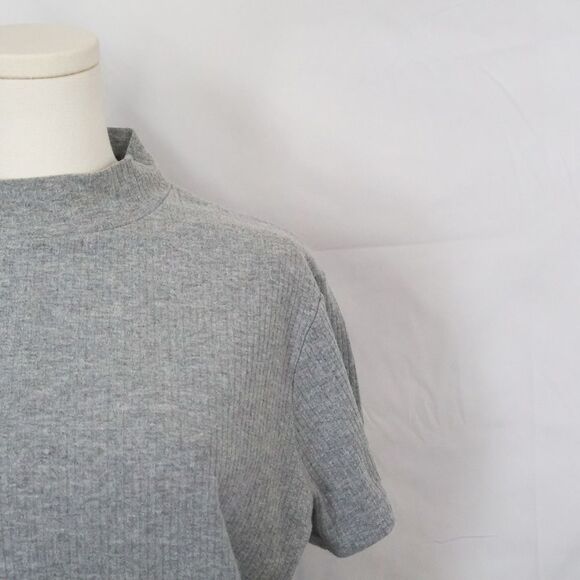 Vintage Basic Editions Mock neck Short Sleeve Top XL - Picture 2 of 6